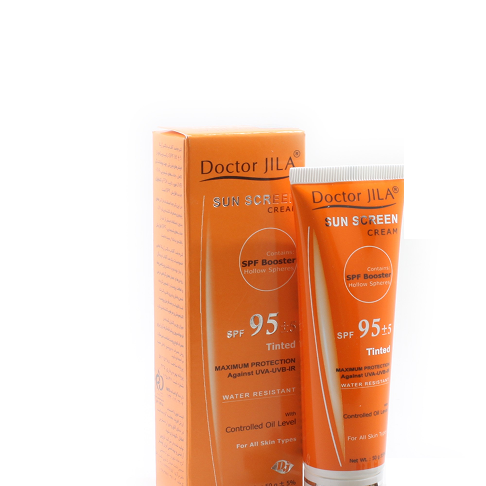 دکتر ژیلا کرم ضدآفتاب رنگی فاقد چربی SPF95+5